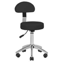 ActiveShop Cosmetic Chair AM-304 Black & Silver(Activeshop Cosmetic Chair Am 304 Black Silver)