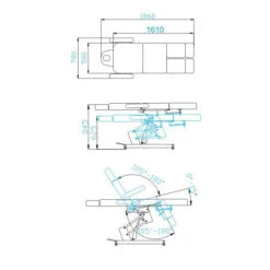 Electric Cosmetic Chair azzurro 706 Pedi 1 Strong white(Electric Cosmetic Chair Azzurro 706 Pedi 1 Strong White) -Roxie Cosmetics Shop 109099 1 3