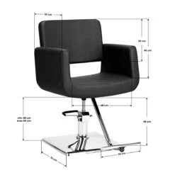 Gabbiano Helsinki Hairdressing Chair Black(Gabbiano Helsinki Hairdressing Chair Black) -Roxie Cosmetics Shop 109208 07 3005