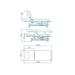 Electric Bed for Massage Azzurro 684 1 Strong White(Electric Bed For Massage Azzurro 684 1 Strong White) -Roxie Cosmetics Shop 111339 06 0304