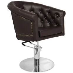 Gabbiano London Brown Hairdressing Chair(Gabbiano London Brown Hairdressing Chair)