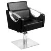 Gabbiano Black Talin Barber Chair(Gabbiano Black Talin Barber Chair)