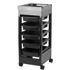 Gabbiano Hairdresser Trolley 048A Black(Gabbiano Hairdresser Trolley 048a Black)