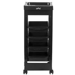 Gabbiano Hairdresser Trolley 048A Black(Gabbiano Hairdresser Trolley 048a Black) -Roxie Cosmetics Shop 114208 2 3