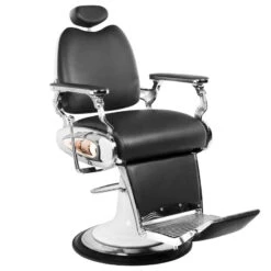 Gabbiano Black Moto Style Barber Chair(Gabbiano Black Moto Style Barber Chair)