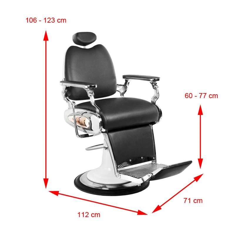 Gabbiano Black Moto Style Barber Chair(Gabbiano Black Moto Style Barber Chair) 6 Gabbiano Black Moto Style Barber Chair(Gabbiano Black Moto Style Barber Chair) - Image 4