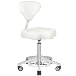 Azzurro 156f Bump-up White Cosmetic Stool(Azzurro 156f Bump Up White Cosmetic Stool)
