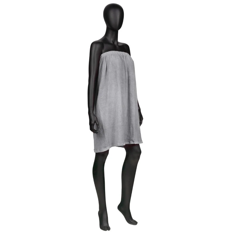 Cotton Wrap Towel Robe For Beauty Treatments Grey(Cotton Wrap Towel Robe For Beauty Treatments Grey) 3 Cotton Wrap Towel Robe For Beauty Treatments Grey(Cotton Wrap Towel Robe For Beauty Treatments Grey)