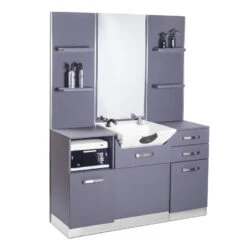 Gabbiano Hairdressing Console With Wash Basin B085 Grey(Gabbiano Hairdressing Console With Wash Basin B085 Grey) -Roxie Cosmetics Shop 124725 2 0106