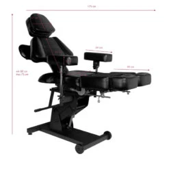 Pro Ink Professional Electric Tattoo Chair 606 Black(Pro Ink Professional Electric Tattoo Chair 606 Black) -Roxie Cosmetics Shop 124833 18 2