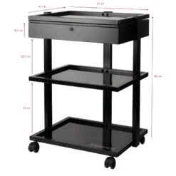 Pro Ink Tattoo Assistant Trolley 1040A Black(Pro Ink Tattoo Assistant Trolley 1040a Black) -Roxie Cosmetics Shop 124847 5 2