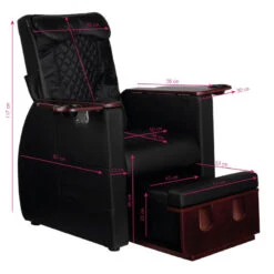 Spa Chair For Pedicure With Back Massage Azzurro 101 Black(Spa Chair For Pedicure With Back Massage Azzurro 101 Black) -Roxie Cosmetics Shop 125978 13