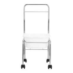 ACTIVESHOP Pedicure Tray On Wheels, Chrome(Pedicure Tray On Wheels Chrome) -Roxie Cosmetics Shop 126249 04 0106