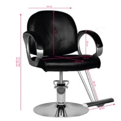 Hair System Barber Basic Chair HS00 Black(Hair System Barber Chair Hs00 Black) -Roxie Cosmetics Shop 126393 5