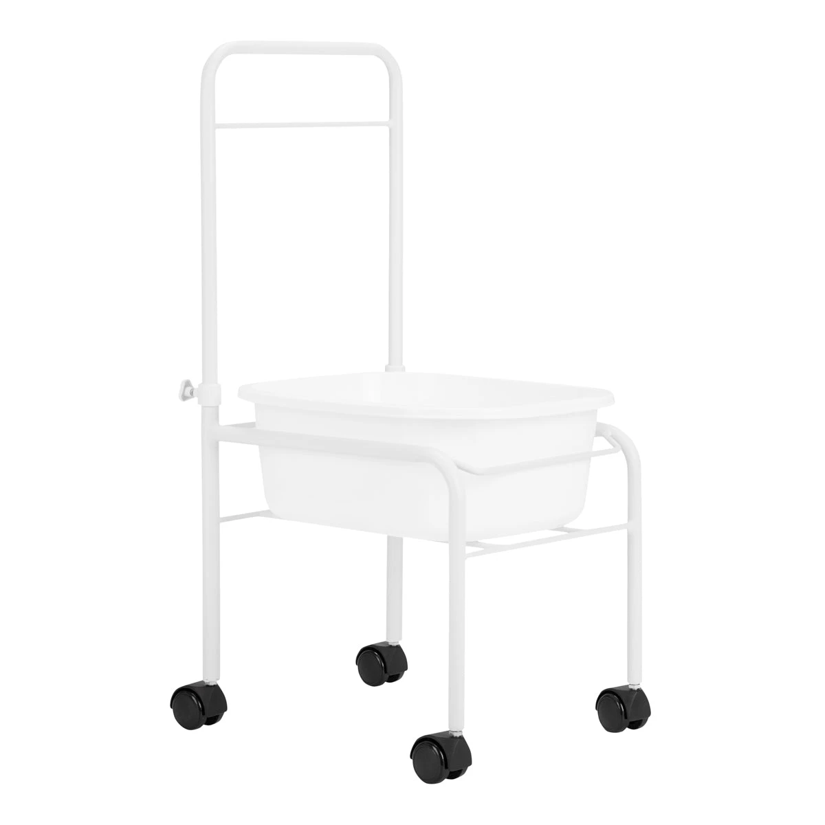ACTIVESHOP White Pedicure Tray On Wheels(White Pedicure Tray On Wheels) 3 ACTIVESHOP White Pedicure Tray On Wheels(White Pedicure Tray On Wheels)
