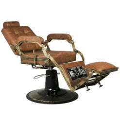 Gabbiano Barber Chair Boss Old Leather Light Brown(Gabbiano Barber Chair Boss Old Leather Light Brown) -Roxie Cosmetics Shop 126469 5 1