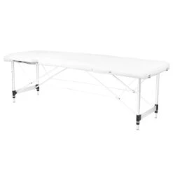 ActivFizjo Aluminum Folding Massage Table Comfort 2 Segments White & Silver(Activfizjo Aluminum Folding Massage Table Comfort 2 Segments White Silver)