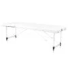 ActivFizjo Aluminum Folding Massage Table Comfort 3 Segments White & Silver(Activfizjo Aluminum Folding Massage Table Comfort 3 Segments White Silver)