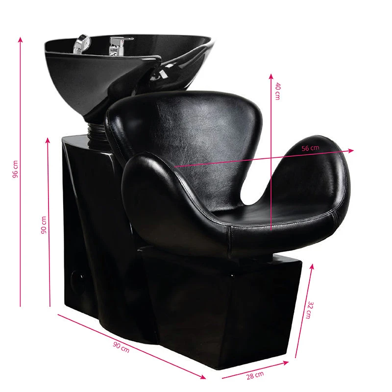 Gabbiano Amsterdam Hair Wash Unit Black With Black Bowl(Gabbiano Amsterdam Hair Wash Unit Black With Black Bowl) 4 Gabbiano Amsterdam Hair Wash Unit Black With Black Bowl(Gabbiano Amsterdam Hair Wash Unit Black With Black Bowl) - Image 2