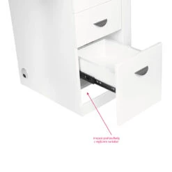 ActiveShop White Beauty Desk 310 With Built-In Absorber Right(Activeshop White Beauty Desk 310 With Built In Absorber Right) -Roxie Cosmetics Shop 129349 10
