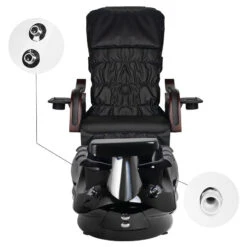 ACTIVESHOP Spa Pedicure Chair AS-261 Black With Massage Function(Spa Pedicure Chair As 261 Black With Massage Function) 26 ACTIVESHOP Spa Pedicure Chair AS-261 Black With Massage Function(Spa Pedicure Chair As 261 Black With Massage Function) -Roxie Cosmetics Shop 129535 13