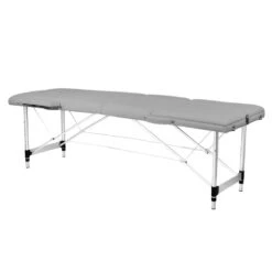 ActivFizjo Aluminum Folding Massage Table Comfort 3 Segments Gray & Silver(Activfizjo Aluminum Folding Massage Table Comfort 3 Segments Gray Silver)