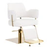 GABBIANO HAIRDRESSING CHAIR LINZ WHITE GOLD(Gabbiano Hairdressing Chair Linz White Gold) -Roxie Cosmetics Shop 131676 1 1702