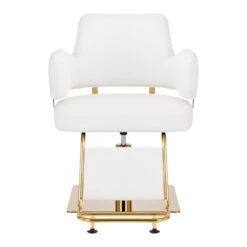 GABBIANO HAIRDRESSING CHAIR LINZ WHITE GOLD(Gabbiano Hairdressing Chair Linz White Gold) -Roxie Cosmetics Shop 131676 3 1702