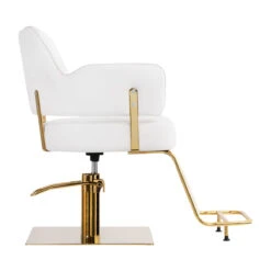 GABBIANO HAIRDRESSING CHAIR LINZ WHITE GOLD(Gabbiano Hairdressing Chair Linz White Gold) -Roxie Cosmetics Shop 131676 4 1702