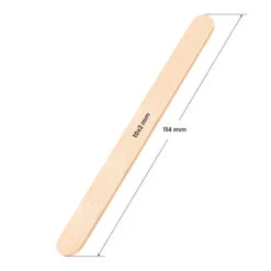 ACTIVESHOP Wooden Spatula Medium 114x10x2mm - 100 Pieces(Wooden Spatula Medium 114x10x2mm 100 Pieces) -Roxie Cosmetics Shop 131860 02 1208