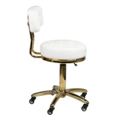 ActiveShop Cosmetic Stool Gold AM-961 White(Cosmetic Stool Gold Am 961 White) -Roxie Cosmetics Shop 131988 3