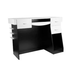 Gabbiano Reception Desk Carbon Black And White(Gabbiano Reception Desk Carbon Black And White) -Roxie Cosmetics Shop 132161 3 6