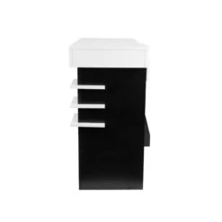 Gabbiano Reception Desk Carbon Black And White(Gabbiano Reception Desk Carbon Black And White) -Roxie Cosmetics Shop 132161 4 6