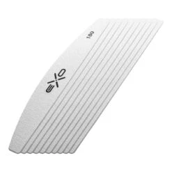 Exo Replacement Sheets For Half Moon Metal File - 100/180 Grit, 10 Pcs(Exo Replacement Sheets For The File Half Moon Metal 180 10 Pcs)