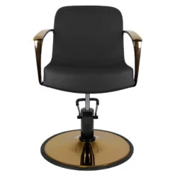 Gabbiano Styling Chair Golden Bologna Black(Gabbiano Styling Chair Golden Bologna Black) -Roxie Cosmetics Shop 132661 4 1