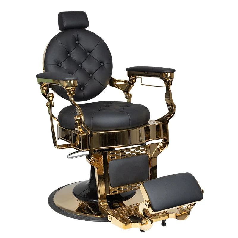 Gabbiano Barber Chair Claudius Black And Gold(Gabbiano Barber Chair Claudius Black And Gold) 3 Gabbiano Barber Chair Claudius Black And Gold(Gabbiano Barber Chair Claudius Black And Gold)