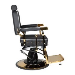 Gabbiano Black Filippo Gold Barber Armchair(Gabbiano Black Filippo Gold Barber Armchair) -Roxie Cosmetics Shop 132967 4