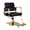 Gabbiano Black Hydraulic Chair Porto Gold(Gabbiano Black Hydraulic Chair Porto Gold)