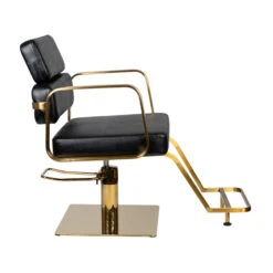 Gabbiano Black Hydraulic Chair Porto Gold(Gabbiano Black Hydraulic Chair Porto Gold) -Roxie Cosmetics Shop 133024 2 2