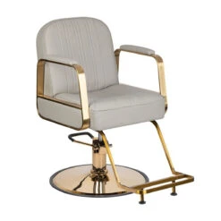 Gabbiano Hairdressing Chair Acri Gold - Beige(Gabbiano Hairdressing Chair Acri Gold Beige)