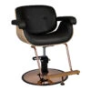 Gabbiano Black Venice Barber Chair(Gabbiano Black Venice Barber Chair)