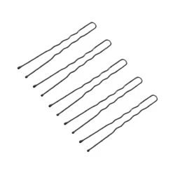 ACTIVESHOP Hairdressing Buns For Hair E-65 300 Pieces 6 Cm Black(Hairdressing Buns For Hair E 65 300 Pieces 6 Cm Black)