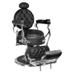 Gabbiano Barber Chair Cesare Black And Silver(Gabbiano Barber Chair Cesare Black And Silver) -Roxie Cosmetics Shop 133780 2