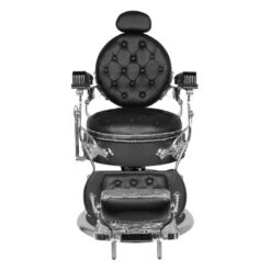Gabbiano Barber Chair Cesare Black And Silver(Gabbiano Barber Chair Cesare Black And Silver) -Roxie Cosmetics Shop 133780 3