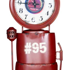 Barber Shop Decoration Clock Vintage Red Gas Pump(Barber Shop Decoration Clock Vintage Red Gas Pump) -Roxie Cosmetics Shop 135176 2