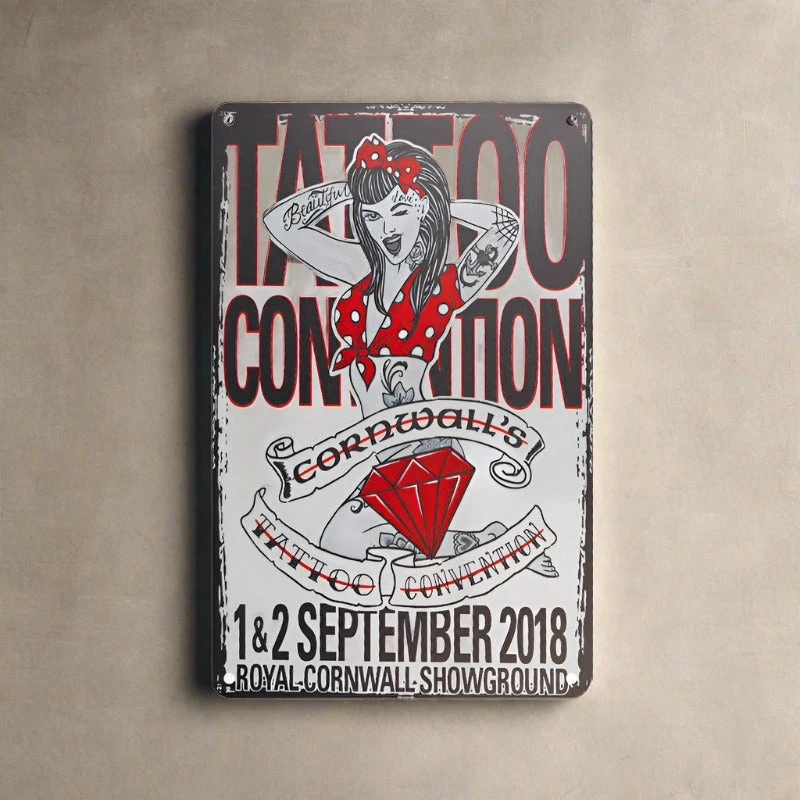 Tattoo Studio Decorative Board TA134 'Tattoo Convention'(Tattoo Studio Decorative Board Ta134 Tattoo Convention) 4 Tattoo Studio Decorative Board TA134 'Tattoo Convention'(Tattoo Studio Decorative Board Ta134 Tattoo Convention) - Image 2