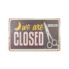 Decorative Plaque For Barber Shop B008 'We Are Closed'(Decorative Plaque For Barber Shop B008 We Are Closed) -Roxie Cosmetics Shop 135218 1