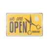 Decorative Plaque For Barber Shop B009 'We Are Open'(Decorative Plaque For Barber Shop B009 We Are Open) -Roxie Cosmetics Shop 135219 1