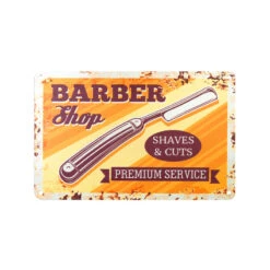 Decorative Plaque For Barber Shop B012 'Shaves & Cuts'(Decorative Plaque For Barber Shop B012 Shaves Cuts)