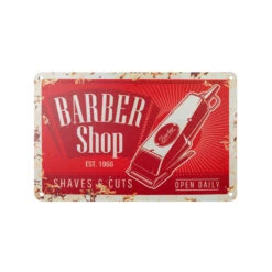 Decorative Plaque For Barber Shop B013 'Barber Shop Est.1966'(Decorative Plaque For Barber Shop B013 Barber Shop Est 1966)